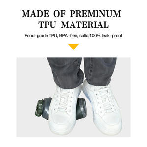 Botella de agua para exteriores Gbaz Force, 750 ml, portátil, plegable, Tpu, color verde sólido, para adultos - Product Image 2