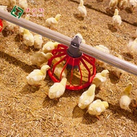 Mangeoire suspendue automatique anti-gaspillage en plastique pour poulailler, fournitures d'élevage de poulets de chair