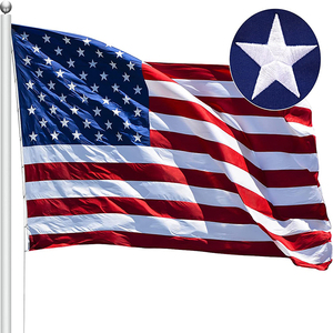 2023 Nhà Máy Trực Tiếp Chất Lượng Cao Kỹ Thuật Số In Chiến Dịch Giá Rẻ 3X5FT 100D USA Thêu Stars Tất Cả Các Màu Đen Mỹ Cờ - Product Image 1