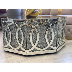 New Arrive High Quality Antique Modern <strong>Silver</strong> Mirrored <strong>Coffee</strong> <strong>Table</strong> - Product Image 1