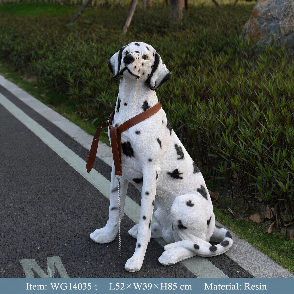 CSSMQ-007| Dalmatien assis 52x39x85cm