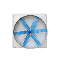 Ventilateur d'extraction à flux axial industriel de haute qualité volets automatiques atelier d'extracteur d'air en métal FRP OEM ODM pris en charge AC électrique