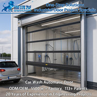 Portes à enroulement transparentes sur mesure, adaptées aux laveries automobiles, aux quais logistiques et aux entrepôts, portes rapides en PVC