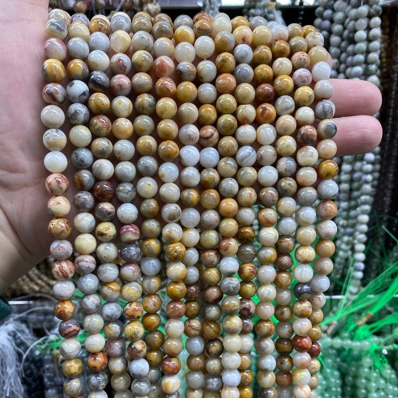 03 Yellow Crazy agate