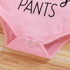 Vêtements pour bébés filles de 0 à 2 ans, personnalisables, 100% coton, imprimés, ensembles de vêtements pour nouveau-nés, barboteuse tricotée pour bébé - Product Image 3