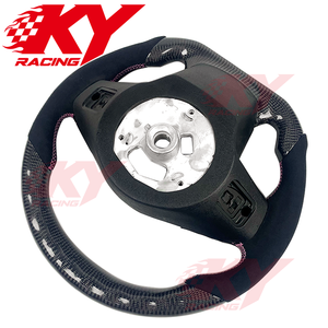พวงมาลัยรถยนต์แบบสปอร์ตหุ้มหนังกลับคาร์บอนไฟเบอร์ LED แบบกำหนดเองสำหรับ Toyota GR Supra A90 2019-2022 สำหรับ Camry Corolla LE RAV4 86 - Product Image 3