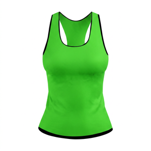 Débardeur Femme Col Rond en Maille Légère Respirante avec Logo, Spandex/Coton, Coupe Ajustée, Anti-Boulochage, Séchage Rapide, Fitness - Product Image 1