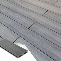 Planche de terrasse carrée en WPC écologique moderne - Imperméable, antidérapante, design à emboîtement pour utilisation en extérieur dans les jardins, garantie 5 ans