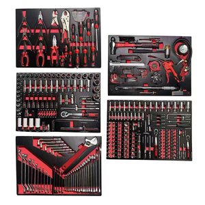 Set Professionale di 352 Utensili Meccanici con 5 Vassoi in Schiuma EVA in Fibra di Carbonio per Cassetti e Armadietti, per Riparazioni <span class=keywords><strong>Auto</strong></span> - Product Image 2