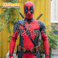 Ensemble de costumes de cosplay pour personnage de film, polyester élastique de haute qualité, pour hommes adultes # Vêtements moulants pour festival