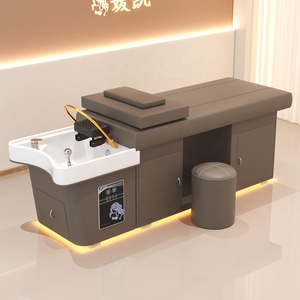 Hair Wash Thai Head Massage Shampoo Bed for Barbershops Scalp Care Massage Bed with LED <b>Light</b> - Product Image 6