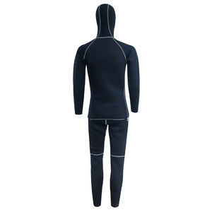 Combinaison deux pièces en néoprène 3MM avec protection thermique à capuche pour la plongée en apnée et la chasse sous-marine, conception durable et flexible - Product Image 5