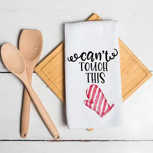 Oh For Fork Sake Sweet Cadeau de pendaison de crémaillère Funny Pun White Waffle Kitchen Decor Torchon de cuisine