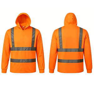 Camiseta de Seguridad de Alta Visibilidad ANSI Clase 2 con Logotipo Reflectante Fluorescente de Manga Larga para Tráfico, Construcción, Ingeniería - Product Image 2