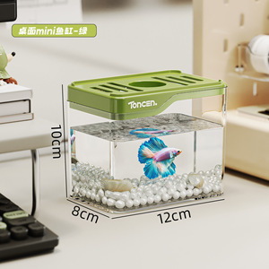 Mini-poisson en acrylique pour terrarium en plastique, design éclatant, utilisation intérieure, décoration de table basse, maison, bureau, alimentation - Product Image 5