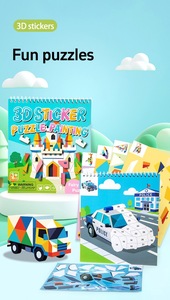 <span class=keywords><strong>Puzzle</strong></span> 3D géométrique transfrontalier pour enfants, jouets éducatifs, autocollants DIY, développement de la motricité fine et de l'éveil précoce - Product Image 6