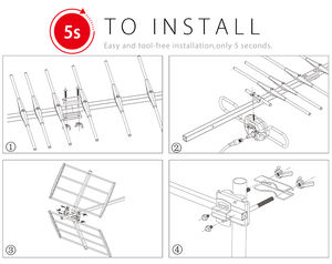 368B antena aérea <span class=keywords><strong>de</strong></span> televisión HDTV digital <span class=keywords><strong>exterior</strong></span> - Product Image 3