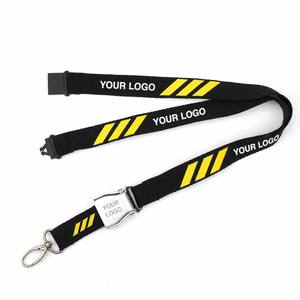 Lanière jaune aviation 3 barres de haute qualité lanière airbus personnalisée avec mini boucle de ceinture de sécurité - Product Image 5