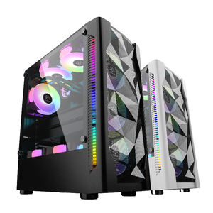SNOWMAN Bestseller Premium ATX / <span class=keywords><strong>M</strong></span>-ATX / Mini-ITX PC-Gehäuse Mid-Tower-Chassis mit Gehärtetem Glas Modernes Design für Gaming & Büro - Product Image 1
