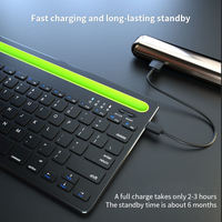 Nuevo Teclado Inalámbrico Mini Ultrafino Recargable de 78 Teclas con Inclinación Ajustable, Soporte de Doble Ranura, Interruptor de Tijera Silencioso, 2.4Ghz para