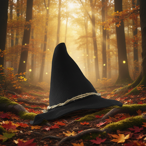 <span class=keywords><strong>Accessori</strong></span> per Costumi di <span class=keywords><strong>Halloween</strong></span> Cappello da <span class=keywords><strong>Strega</strong></span> Spaventapasseri Nero con Fascia in Corda - Product Image 3