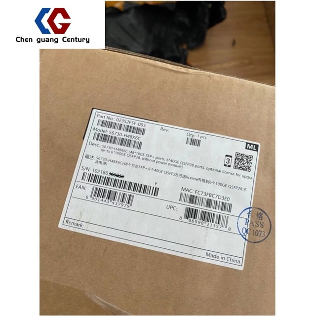 Original S6730-H48X6CZ-V2 48*10GE SFP+ Ports, 6*100GE QSFP28 Ports Core Ethernet Switch