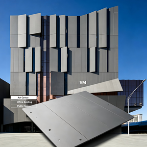 Panel de Fachada de Pared Cortina de Aluminio Anodizado, Revestimiento Exterior para Edificios, para Centros de Arte, Edificios de Oficinas y Espacios Públicos - Product Image 1