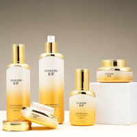 Flacon pulvérisateur d'émulsion aqueuse dégradé personnalisé en usine de 120 ml, flacon de crème d'essence faciale de 30 g, ensemble de cosmétiques en verre