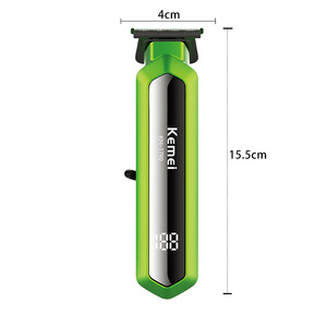 เครื่องตัดผมชายเคเมอิ เคเอ็ม-1790 จอแสดงผล LCD แบตเตอรี่แบบชาร์จไฟได้ เครื่องตัดแต่งขนแบบชาร์จไฟคู่สำหรับใช้ในร้านเสริมสวย - Product Image 1