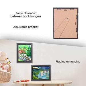 Tre Nâng Cấp Trắng Tác Phẩm Nghệ Thuật Hiển Thị Lưu Trữ Composite Front-Mở Trẻ Em Khung Nghệ Thuật - Product Image 2