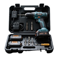 Destornillador Eléctrico Inalámbrico de 20V, Mini Taladro de Velocidad Variable, Kit de Herramientas Eléctricas Recargables con Batería, para Trabajos en Madera