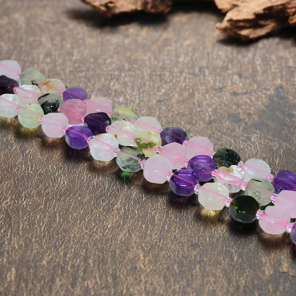 Wholesale DIY Jewelry Making Natural Tiger Eye Apatite Lapis Amethyst Crystal Rice 9*5mm Black Stone DIY Jewelry