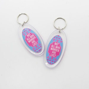 Keyring Factory Wholesale Mini Blank Car <b>Key</b> <b>Chain</b> Custom logo Digital Photo Keychain - Product Image 3