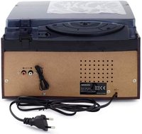 Tourne-disque rétro 10 en 1 avec lecteur CD BT, cassette, radio FM, gramophone vintage, centre musical tout-en-un et décoration de salon