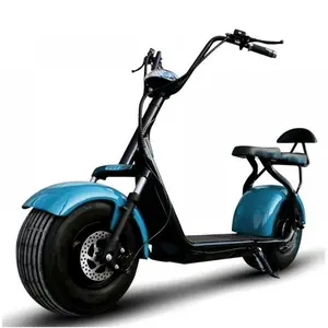 Adult Big 2 Wheel 1500 W EU 200KG Max Load E Bike Fat Tyre Electric Scooter Citycoco For Sale Europe USA