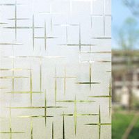 Película Decorativa de PVC con Patrón Moderno para Ventanas, Vinilo Esmerilado para Puertas, Protección Solar, Sin Adhesivo, para el Hogar