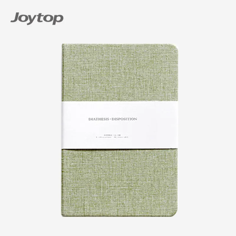 Joytop الجملة شبكة فارغة حكم صفحة A5 غلاف فني نسيج الكتان دفتر ملاحظات بغلاف مُجلّد
