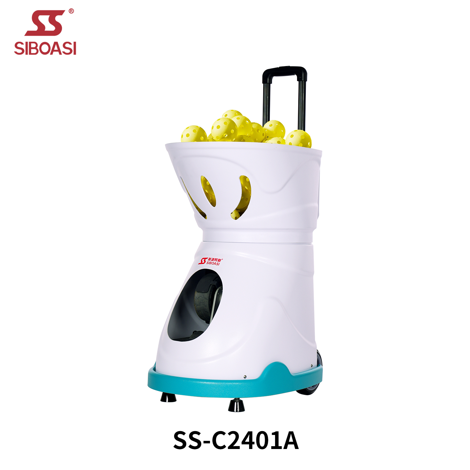 SIBOASI SS-C2401A Intelligente Pickleball-Maschine Automatische Ballzuführung Multi-Modus-Training Tragbar Outdoor Hochwertig Individuelles Logo****^^^^ https://www.siboasi.com