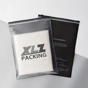 100 PC Custom zipper bag for clothing, custom logo frosted zipper bags –  Ankaicustom