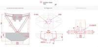 Robots parallèles à deux axes à grande vitesse YHY D2-1000, dispositif d'automatisation flexible, manipulation de matériaux rapide et précise, tâches d'assemblage, 4 kW