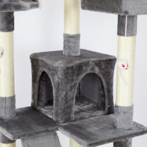 Torre per gatti Multi-livello di <span class=keywords><strong>Amazon</strong></span>, alta 66 pollici, con ampio condominio spazioso e ampi tiragraffi imbottiti - Product Image 3