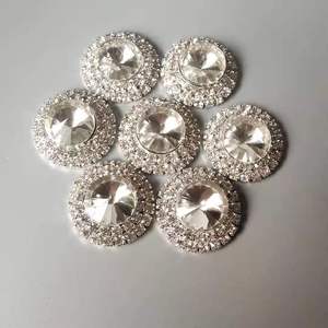 Décorations en strass étincelants, broches ornées de cristaux à dos plat - Product Image 4
