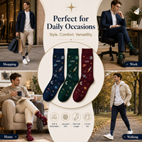 Chaussettes pour hommes à motifs de dessins animés amusants, en coton et élasthanne, antibactériennes, respirantes, à séchage rapide, écologiques, pour le quotidien et les affaires