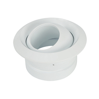 Buse à jet sphérique en plastique Ventech pour systèmes CVC, diffuseur d'air pour registres et grilles de climatisation