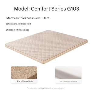 Fabrika'dan Doğrudan Tedarik Sert Sırt Destekli Jüt Yatak ve Hindistan Cevizi Palmiyesi Yatak Oteller ve Evler İçin - Product Image 4