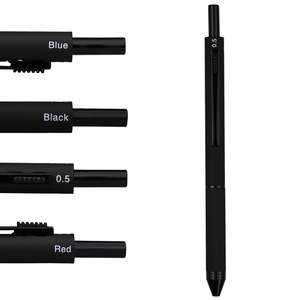 비뷰 아트 4 in 1 멀티 컬러 볼펜, 메탈 케이스 다기능 0.5mm 샤프 펜슬, 레드/블루/블랙 잉크 - Product Image 6