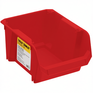 Stanley Modular Tray <b>Red</b> Plastic Storage <b>Bin</b> for Tools and Parts - Product Image 2
