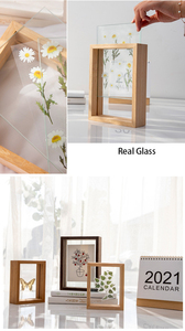 Khung ảnh Bảng hiển thị đôi bên ép hoa khung chưa hoàn thành thông gỗ khung ảnh bằng gỗ in kỹ thuật số 3-7 ngày - Product Image 3