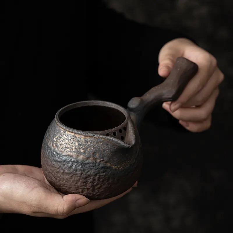Высушенный деревянный чайник с боковой ручкой для жарки чая Tixiang, домашний кувшин для чайной церемонии, кувшин для чая Gong Dao Bei