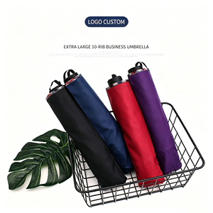 Parapluie pliant grand format 10 baleines pour deux personnes, parapluie robuste pour homme, protection pluie et soleil, parapluie promotionnel personnalisé en gros - Product Image 3
